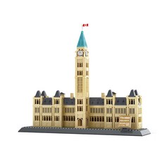 加拿大國會大廈相容積木 4221wg, 混合色, 1個