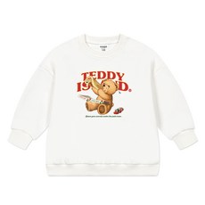뉴욕꼬맹이 아동용 테디아일랜드 오버핏 맨투맨 T