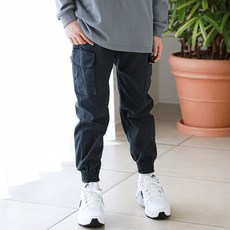 The Daily 兒童棉質彈性工作褲