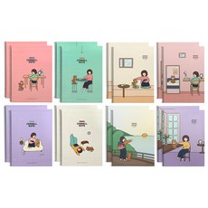 Pinkfoot 學習筆記本 4款+學習計畫本 4款組, 混色