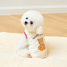 모던하우스 반려동물 펫본 티셔츠, 위시베어 원포인트