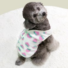 Dr.Blank寵物Blank Dog草莓毛背心, 象牙