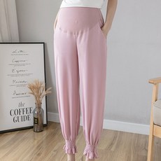 플러피 발목 주름 러블리 하이웨스트 임산부 조거팬츠