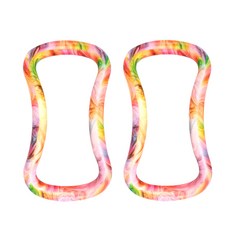 UP&SHAPE UPNS 大理石紋硬式瑜伽環, 大理石紋粉色, 2個