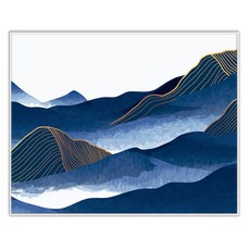 추상 일러스트 그림 인테리어 액자 IDP-046, 엣지 화이트