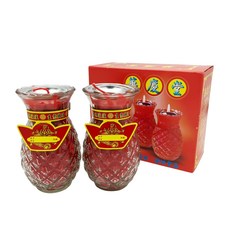 華慶堂 2號酥油燭 中(17cm) 550g 2個, 1組
