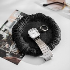 陶瓷枯木風格珠寶首飾室內裝飾圓形託盤 MW0140, 黑色