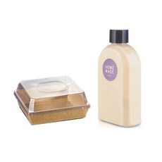 다이쓔 일회용 도시락통 크라프트 550ml + 음료병 200ml 세트, 10세트