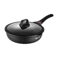 Queen Chef 英國礦岩鑄造鈦合金大理石不沾深煎平底鍋 IH適用, 32cm, 1個