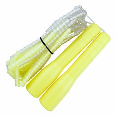 JFROPE 兒童用透明軟質串珠跳繩, 03 黃色