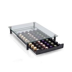 Nespresso 咖啡膠囊收納盒鋼化玻璃抽屜 60 型, 混色, 1個