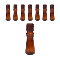 棕色圓形醬料瓶, 8入, 75毫升