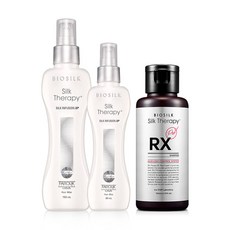 BIOSILK Silk Therapy 絲洛比 XP護髮精華 150ml+80ml+RX洗髮精 105ml, 1組
