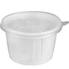 Swan 一次性圓形湯碗 350ml 大 10.5 x 6.8 cm 白色 100入/組, 100個, 1個