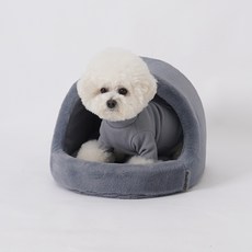 REDPUPPY 寵物 Willa 圓形屋, 灰色, 1個