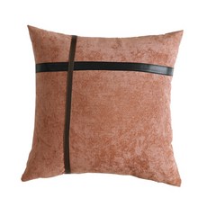 레더 스티치 쿠션, 핑크