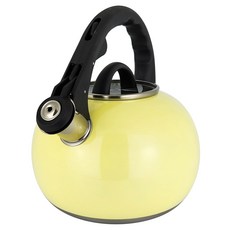 LOVE SONG 粉彩IH電磁爐兩用鳴笛水壺, 2.8L, 檸檬黃, 1個