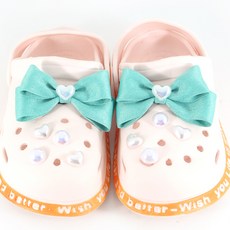 arang.rorang 女童可愛愛心蝴蝶結鞋飾10件組