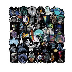 어리마켓 노트북 캐리어 꾸미기 팬시 스티커 50종 세트, 스페이스 타입 7, 1세트