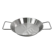 米菲不鏽鋼西班牙海鮮飯鍋 銀色, 21cm, 1個