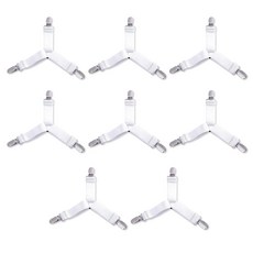 리빙다 침대시트 고정클립 Y형 2p, 화이트, 4개