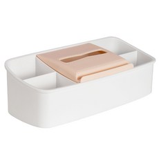 티슈케이스 다용도 보관통 화이트 D_RD_49, 1개, 1개