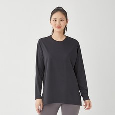 ecrea 素色機能性寬鬆長袖運動T恤