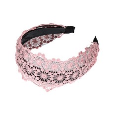 수스다 눈꽃 레이스 와이드 에스닉 반다나 넓은 헤어밴드 5226