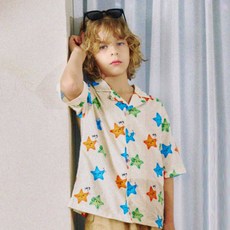 minidou 兒童海星短袖襯衫