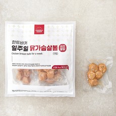 한트바커 일주일 닭가슴살볼 치즈불닭 5개입, 500g, 1개