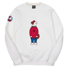 okstar 男女通用 強烈BULLDOG LOGO特殊雙面針織大學T