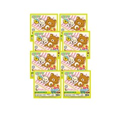 칼라팬시 리락쿠마 개별포장 단면색종이, 10색, 8개