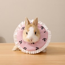 Lanboer 小動物海洋風荷葉邊頸圈, 粉紅色, 1個