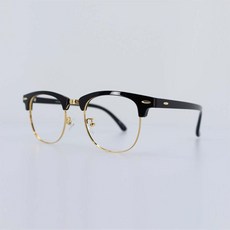LOOK STORE 半角金屬框抗藍光眼鏡 598C