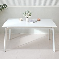 비에프컴퍼니 모노 세라믹 식탁 방문설치, 올화이트 + 화이트, 4인용