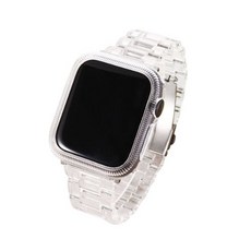 4YOU Apple Watch 透明錶殼錶帶 (相容44/45mm), 透明