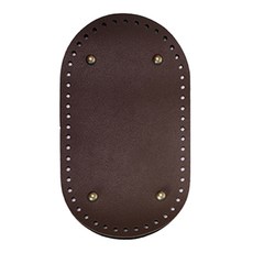 橢圓形皮革底 + 聚酯纖維底套組 30 x 15 cm, Soco Vallejo 棕色, 1套