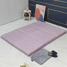 라버트리 3단 접이식 누빔 매트리스 커버