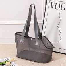 PASTEL PET 寵物彩色網眼外出提籠, 1個, 炭灰色