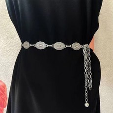 AFECTO 女性鍊條點綴層次腰帶