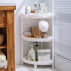 MyBath 浴室轉角架 3層, 白色