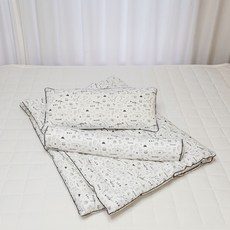 아띠블랑 유아용 순면 와이드 베개 + 차렵이불 + 바디필로우 꿀잠 세트, 디노월드