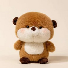 nature times 可愛動物朋友娃娃, 18cm, 1個, 水獺