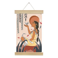 아이러브페인팅 디즈니 프린세스 DIY 큐빅페인팅 행잉타입 20 x 30 cm, 포카혼타스, 1개