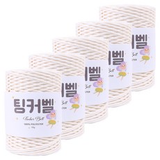 마마니트 팅커벨 뜨개실, 5개, 01 아이보리