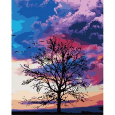 Aiemmini DIY 星光畫+光纖心情燈套組 40 x 50cm, 回家的路上