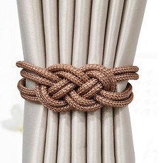 Market A 奢華磁力窗簾束綁帶, 棕色的, 1個