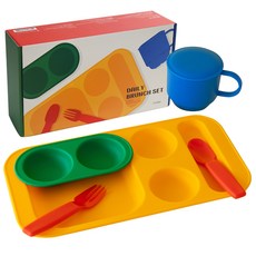 Dailylike Daily Brunch 幼兒餐盤組, 彩虹, 早午餐5件組