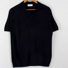 플레이즈 남성용 카라넥 반팔 니트 티셔츠