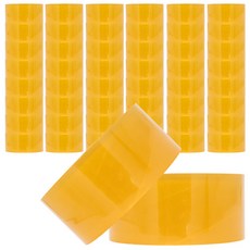 OKONG OPP箱包裝搬家快遞中型包裝箱膠帶 黃色 48mm*40m, 50個